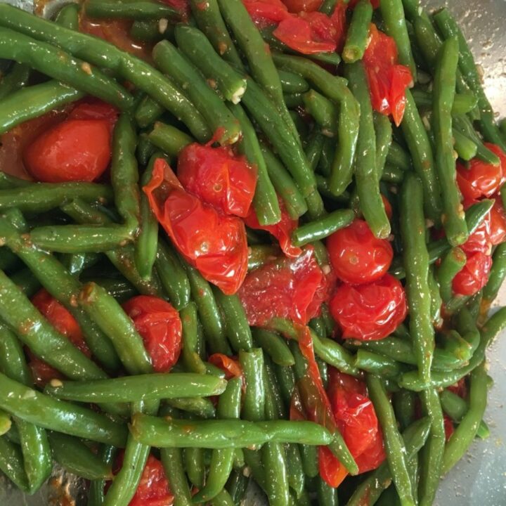 Fresh Green Beans with Cherry Tomatoes - Try this on the Side!