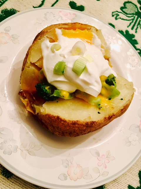 Loaded Baked Potato and Being Irish