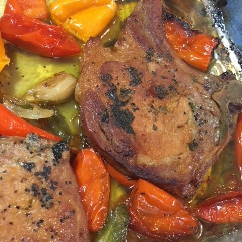 Italian Baked Pork chops